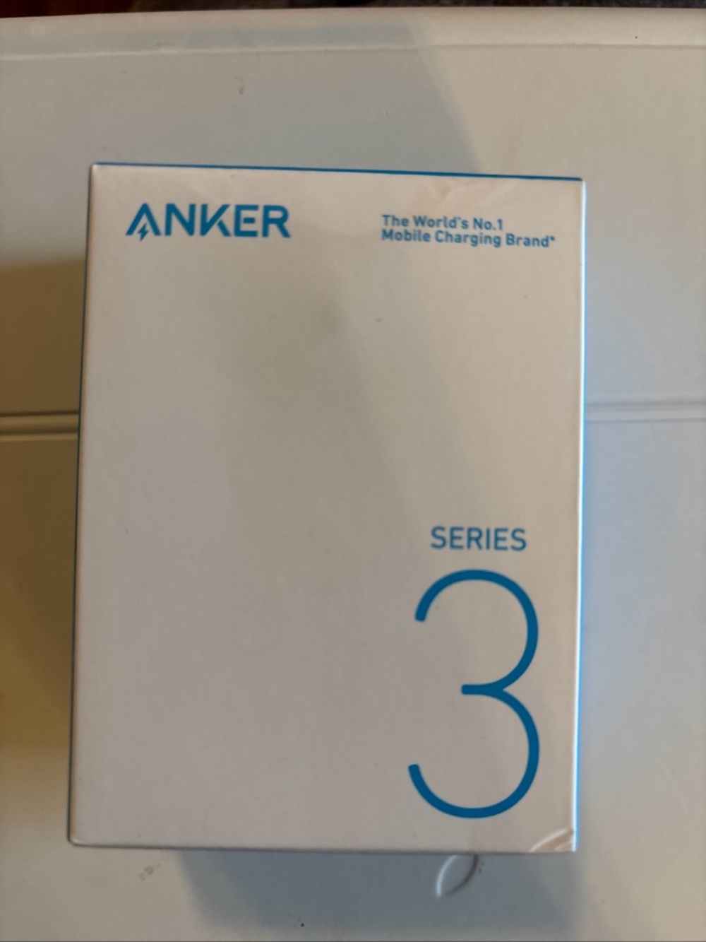 Anker White and Blue Series 3 Charger Box